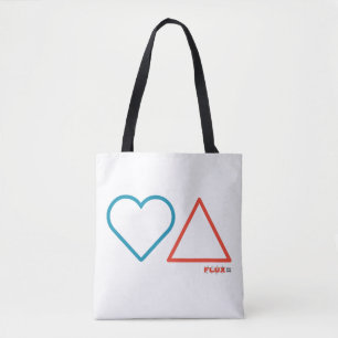 Bolsa Tote Saco branco de toques "Apaixonado por Mudança"