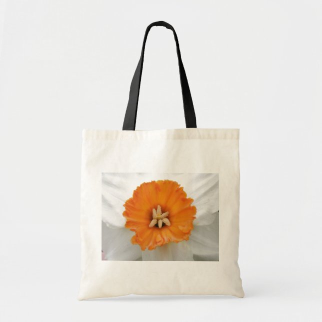 Bolsa Tote Saco branco do daffodil Tote (Frente)