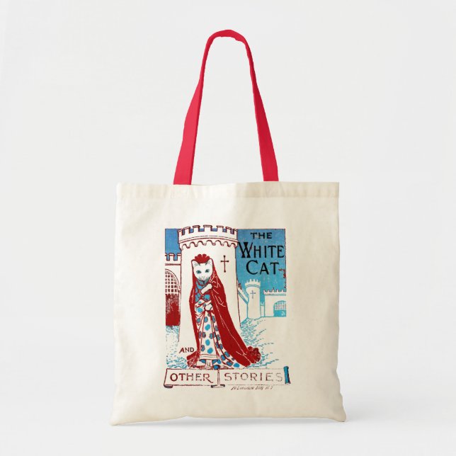 Bolsa Tote Saco branco do gato (Frente)
