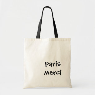 Bolsa Tote Saco Branco e Preto de Paris Merci