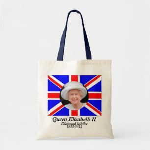 Bolsa Tote Saco britânico da bandeira do jubileu do retrato