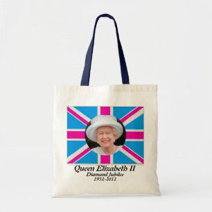 Bolsa Tote Saco britânico da bandeira do jubileu do retrato