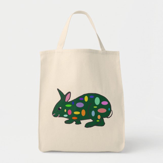 Bolsa Tote Saco Bunny da Páscoa (Frente)
