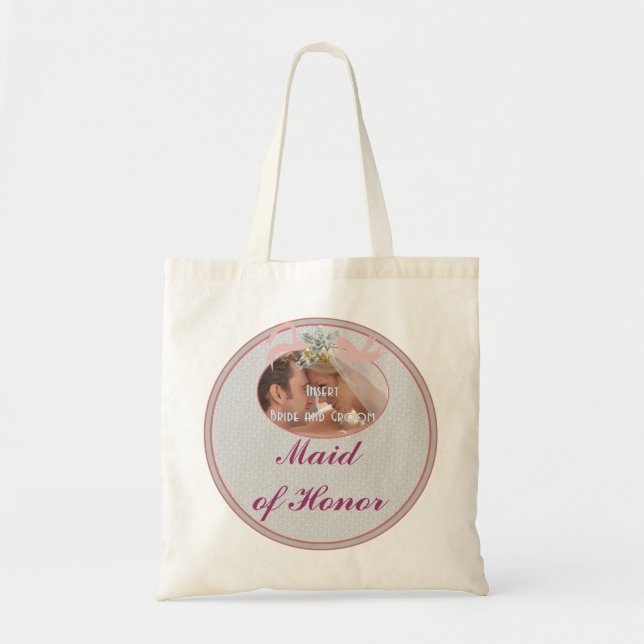 Bolsa Tote Saco clássico da madrinha de casamento das (Frente)