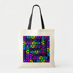 Bolsa Tote Saco Colorido do Obama 2012 - escolha estilo, cor