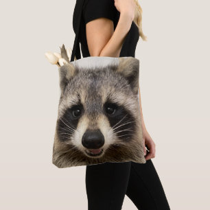 Bolsa Tote Saco com "Animal", o guaxinim