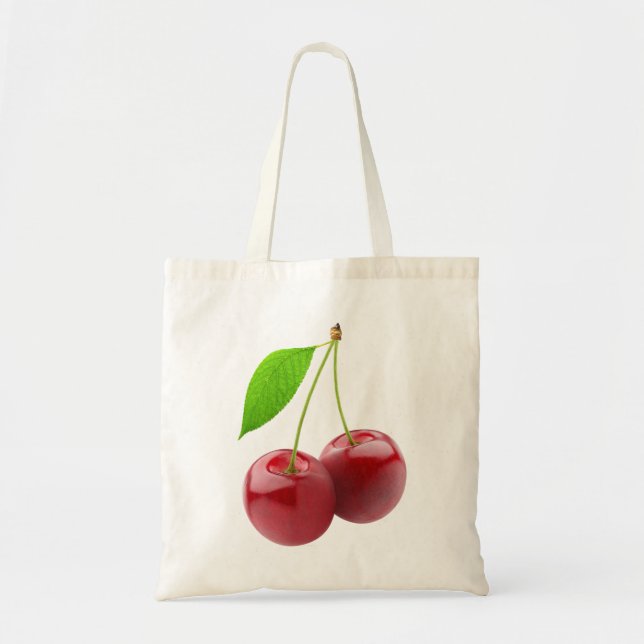 Bolsa Tote Saco com duas cerejas doces (Frente)