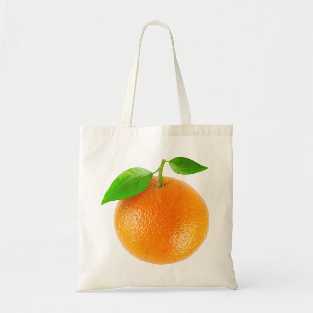 Bolsa Tote Saco com fruta laranja (Frente)