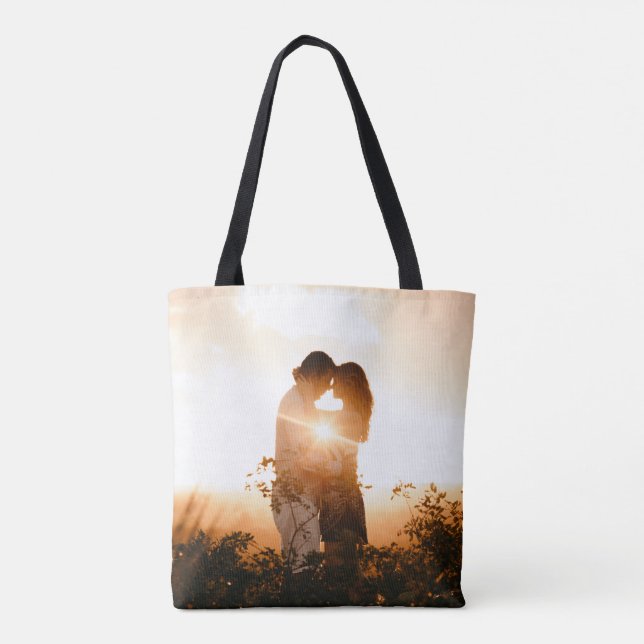 Bolsa Tote Saco com imagens personalizadas de dois lados (Verso)