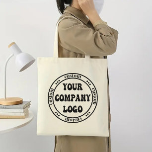 Bolsa Tote Saco com Logotipo Empresarial Personalizado para C