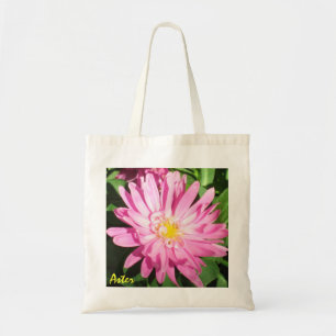 Bolsa Tote Saco cor-de-rosa bonito do áster