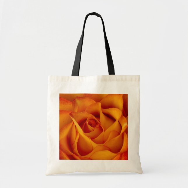 Bolsa Tote Saco cor-de-rosa da flor (Frente)
