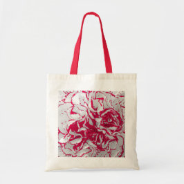 Bolsa Tote Saco - Cravo em Vermelho e Branco