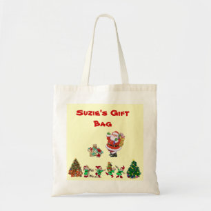 Bolsa Tote Saco customizável do presente de época natalíci