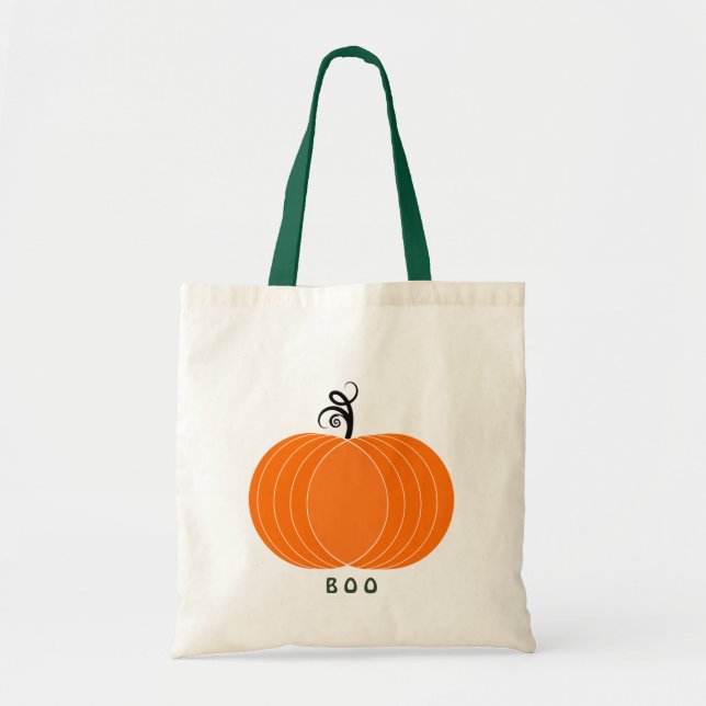 Bolsa Tote Saco da abóbora do Dia das Bruxas (Frente)