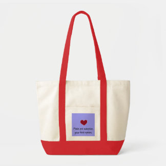 Bolsa Tote Saco da adopção do coração