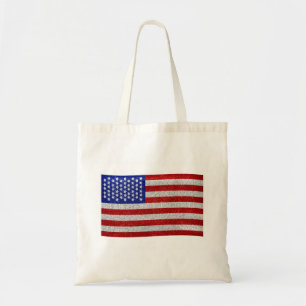 Bolsa Tote Saco da bandeira americana do vintage