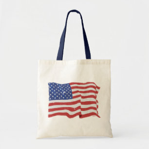 Bolsa Tote Saco da bandeira americana do vintage