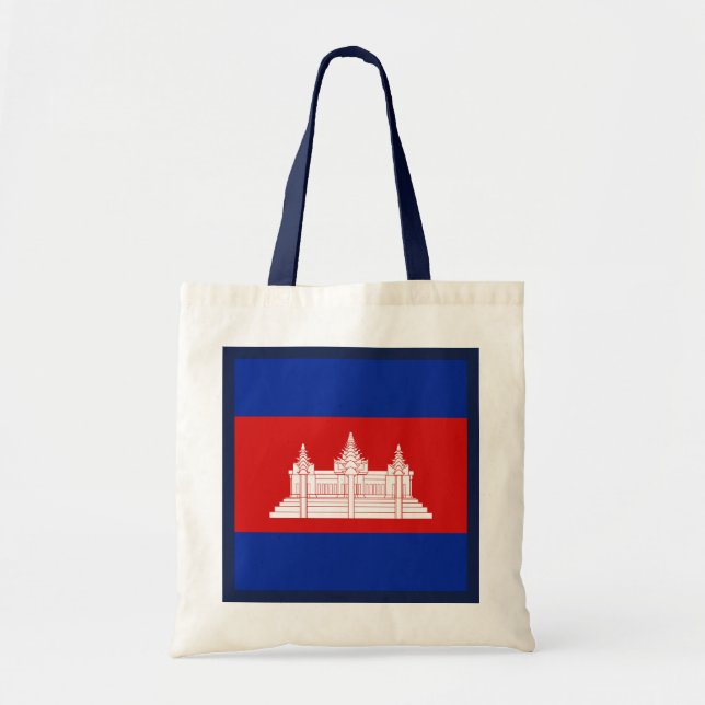 Bolsa Tote Saco da bandeira de Cambodia (Frente)