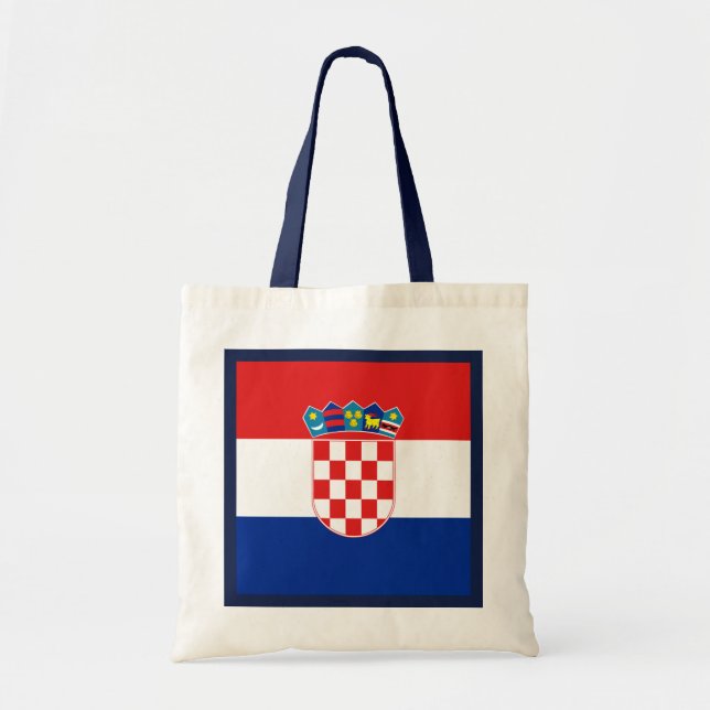 Bolsa Tote Saco da bandeira de Croatia (Frente)