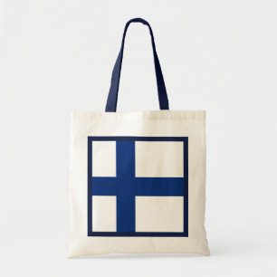 Bolsa Tote Saco da bandeira de Finlandia