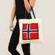 Bolsa Tote Saco da bandeira de Noruega (Frente (produto))