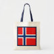 Bolsa Tote Saco da bandeira de Noruega (Frente)