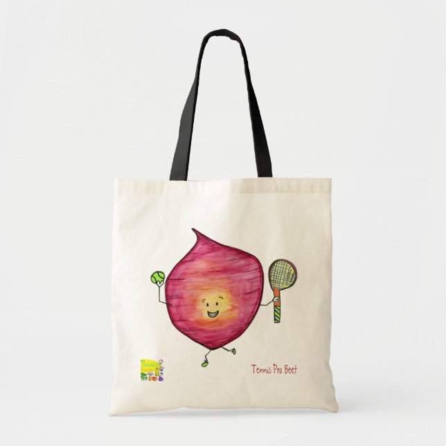 Bolsa Tote Saco da beterraba do tênis pro (Frente)