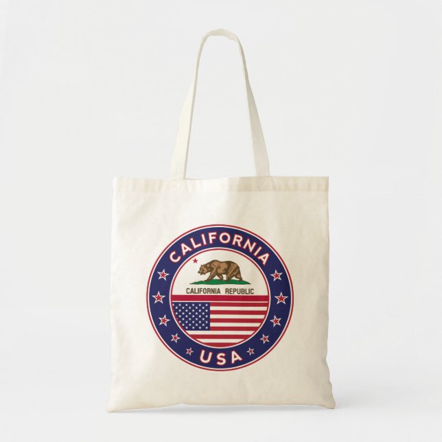 Bolsa Tote saco da Califórnia (Frente)