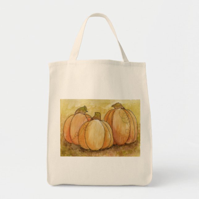 Bolsa Tote Saco da colheita da abóbora (Frente)