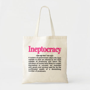 Bolsa Tote Saco da definição de Ineptocracy