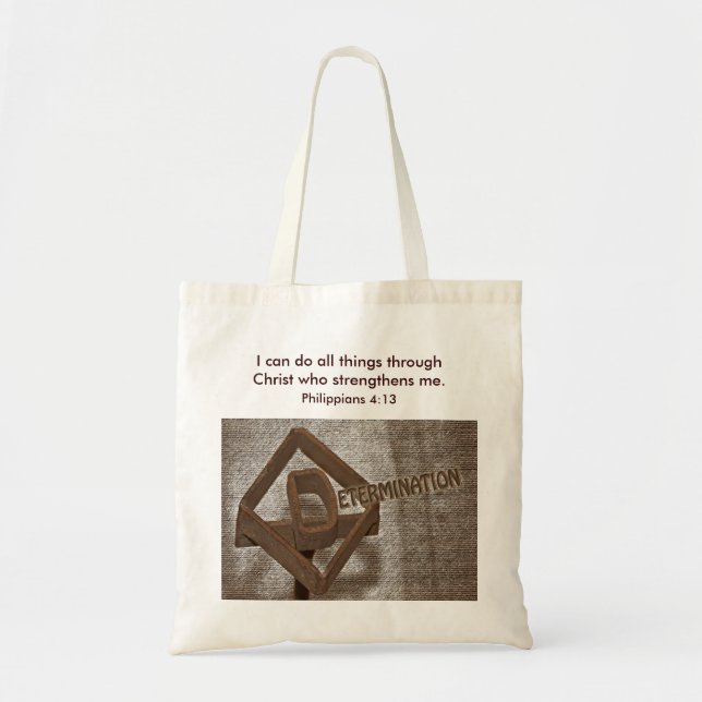 Bolsa Tote Saco da determinação (Frente)