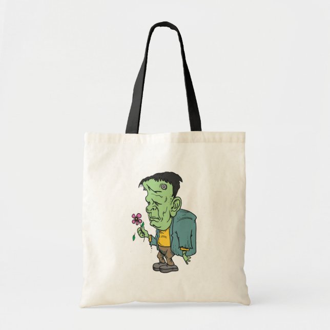 Bolsa Tote Saco da doçura ou travessura de Frankenstein (Frente)