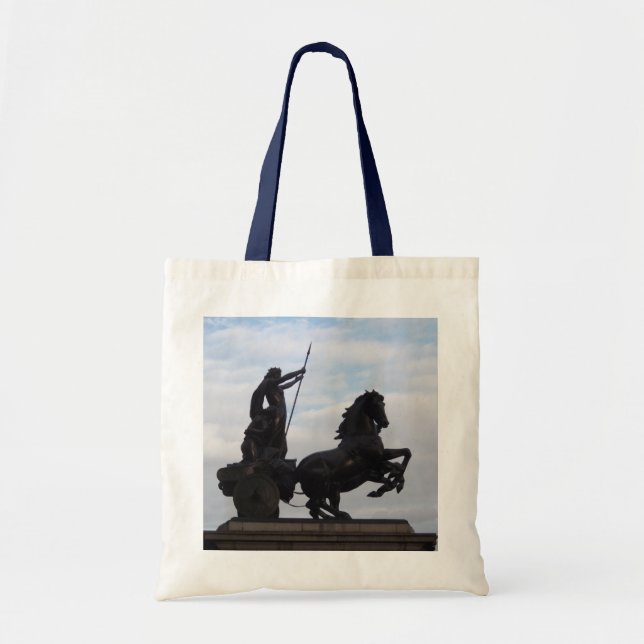 Bolsa Tote Saco da estátua de Boadicea (Frente)