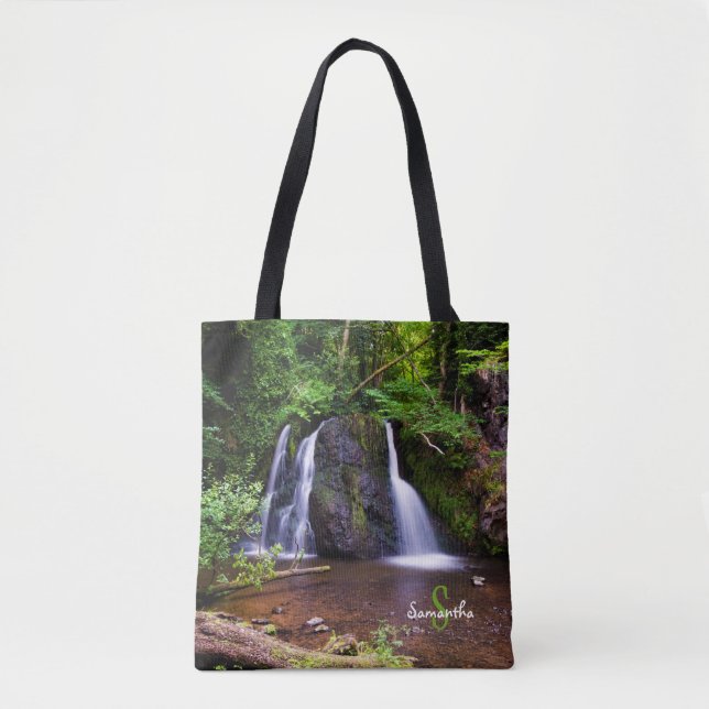 Bolsa Tote Saco da Fairy Glen waterfall, Rosemarkie (Frente)