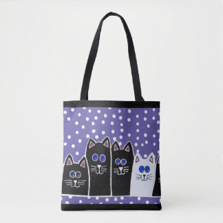 Bolsa Tote Saco da família do gatinho