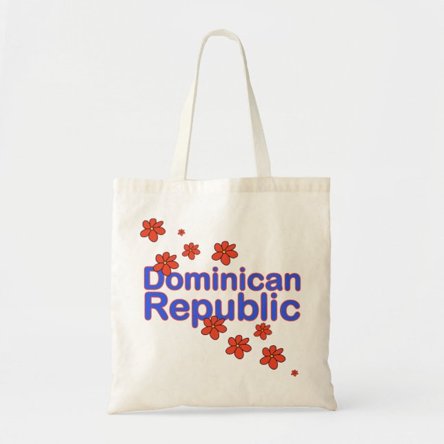 Bolsa Tote Saco da flor da República Dominicana (Frente)