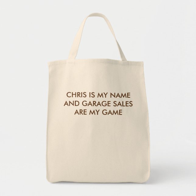 Bolsa Tote saco da garagem (Frente)