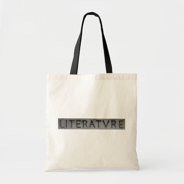 Bolsa Tote Saco da literatura (Frente)