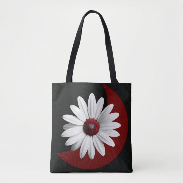 Bolsa Tote Saco da Lua Vermelha Crescente (Frente)