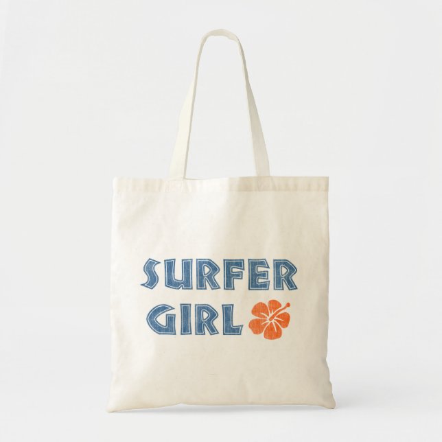 Bolsa Tote Saco da menina do surfista (Frente)