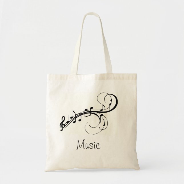 Bolsa Tote Saco da música (Frente)