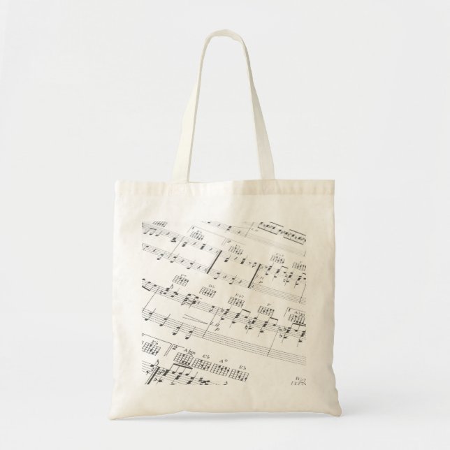 Bolsa Tote Saco da música (Frente)