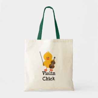 Bolsa Tote Saco da música do pintinho do violino