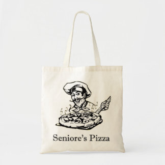 Bolsa Tote Saco da pizza B/W de Seniore