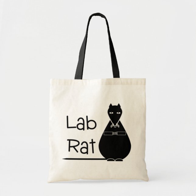 Bolsa Tote Saco da sacola ou de livro do rato do laboratório (Frente)