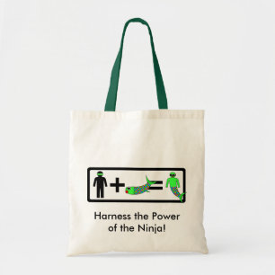 Bolsa Tote Saco da sereia de Ninja