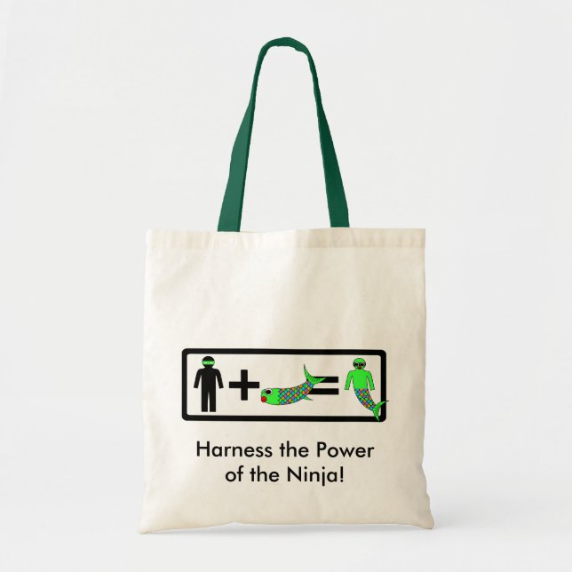 Bolsa Tote Saco da sereia de Ninja (Frente)
