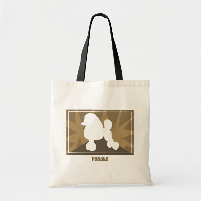 Bolsa Tote Saco da terra da caniche (Frente)