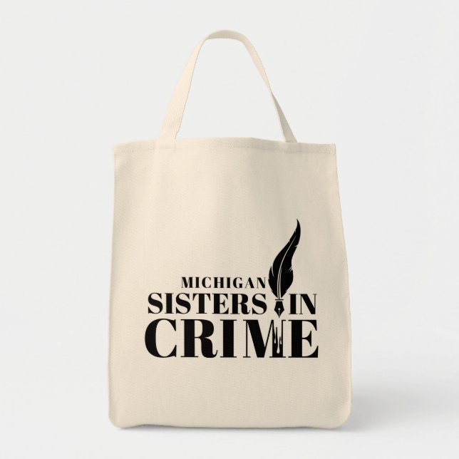 Bolsa Tote Saco das Irmãs do Michigan em Crime (Frente)